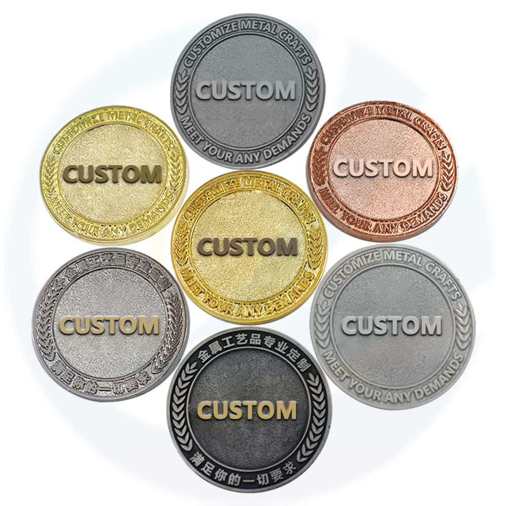 Cheap Custom Made 3D Zinc Alloy Brass coin Metal Enamel Gold Silver Metal Souvenir Coins Challenge Coins