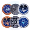 custom Art&Collectible use Europe Regional Feature Minted quality grooved bi-metal tokens coins