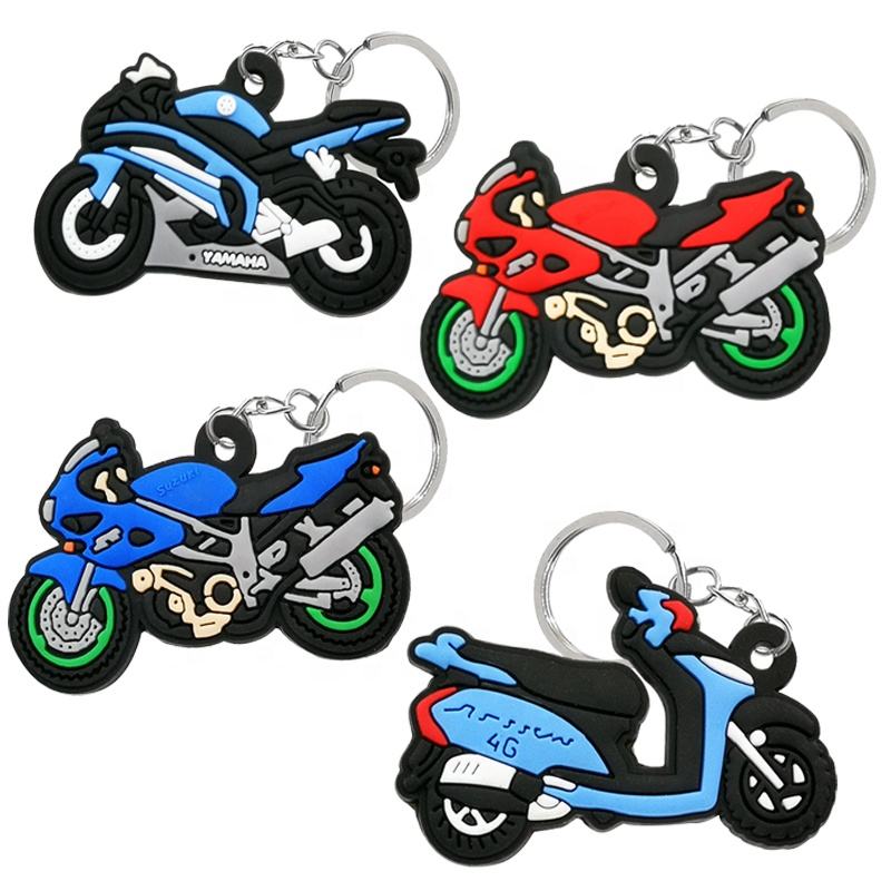 Doll Pendant Cartoon Animation Custom Logo Gift Motorcycle Double-sided PVC Keychain