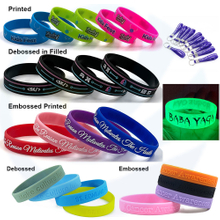Personalized Ink Injected Wrist Band Rubber Bracelet Custom Logo Silicone Wristband for Promotional & Business Gifts