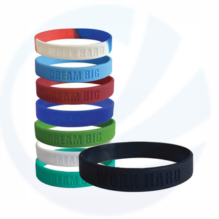 Most Popular Custom Engraved Text Logo Rubber Bracelet Glowing Silicone Wristbands Custom Party Running Rubber Wrist Band
