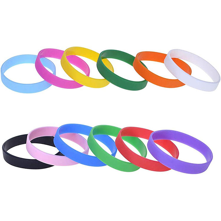 Factory Custom Logo Cheap Promotional Fermoir Bracelets Festival Blank Silicone Wristband Buckle Rubber Wrist Band