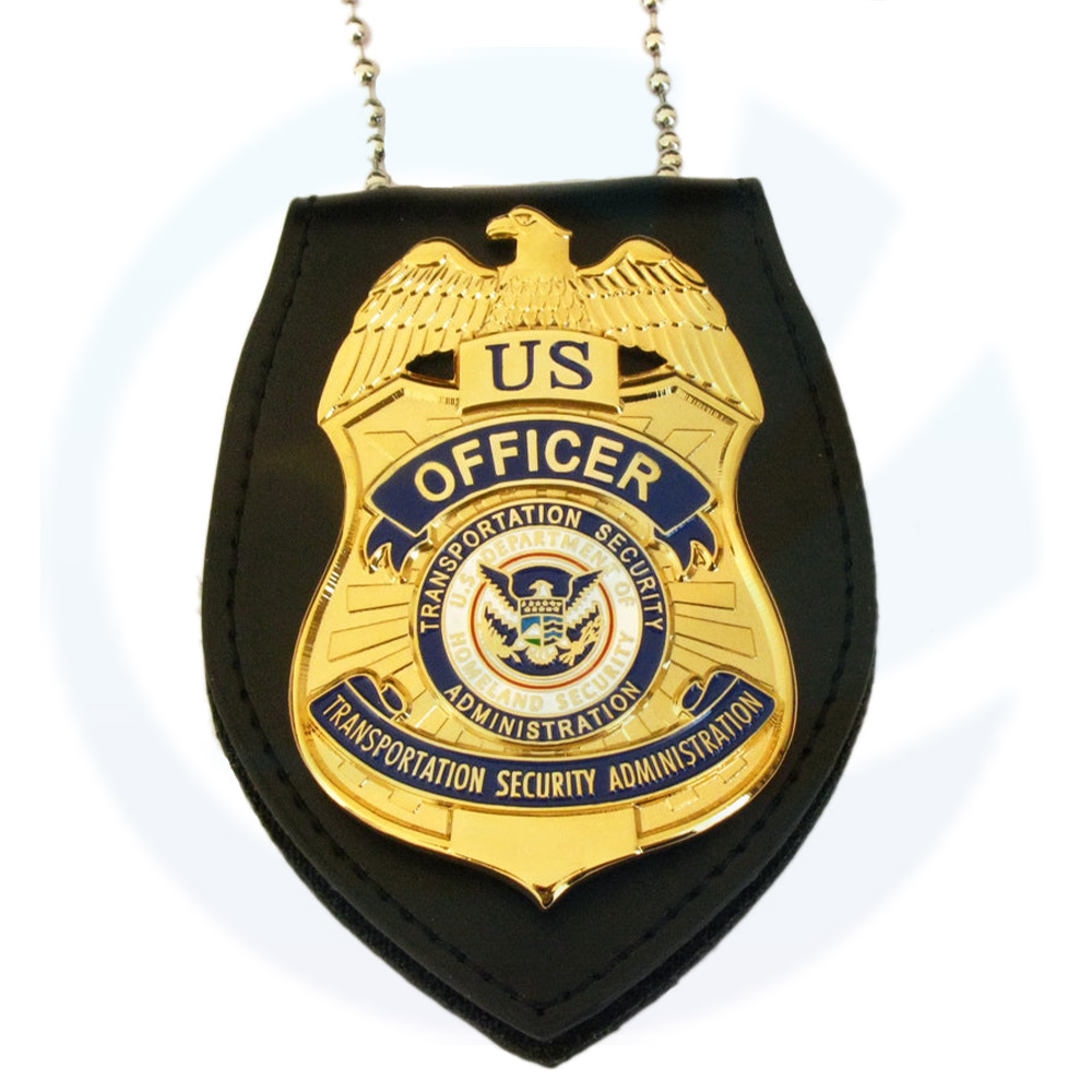 For Kids Pretend Play Nypd Badge with Chain Dress-up-America Police Badge