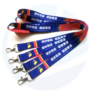 Sublimation Long Heated Transfer Printed High Quality Neck Polyester Custom Lanyard