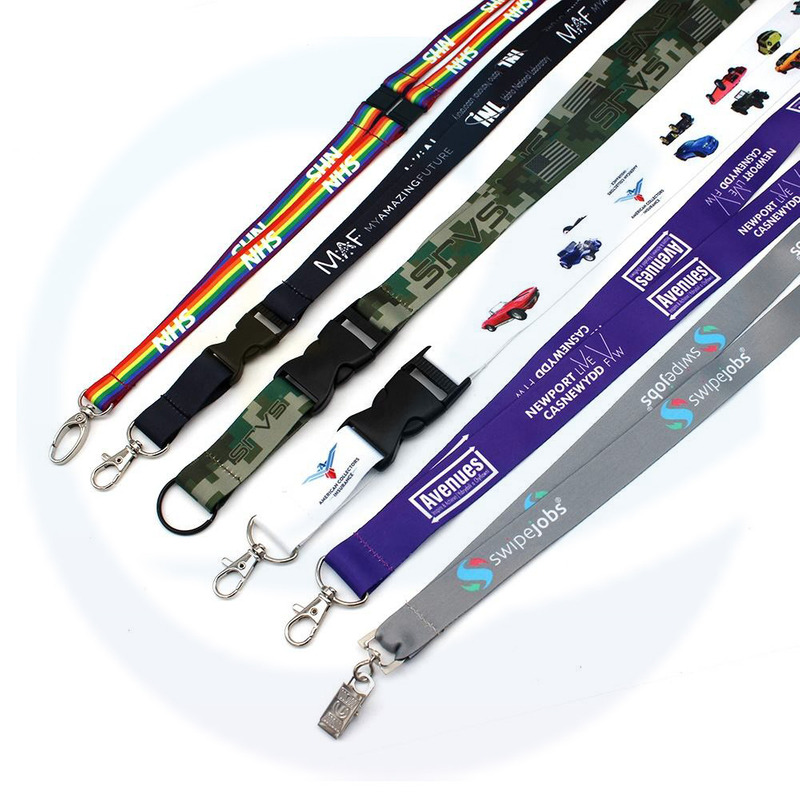 Polyester Sublimation Lanyards With Logo Custom
