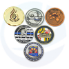 Personalised Custom logo 3D Zinc Alloy Brass Engraving Souvenir Enamel Coin Manufacturer Challenge Coins