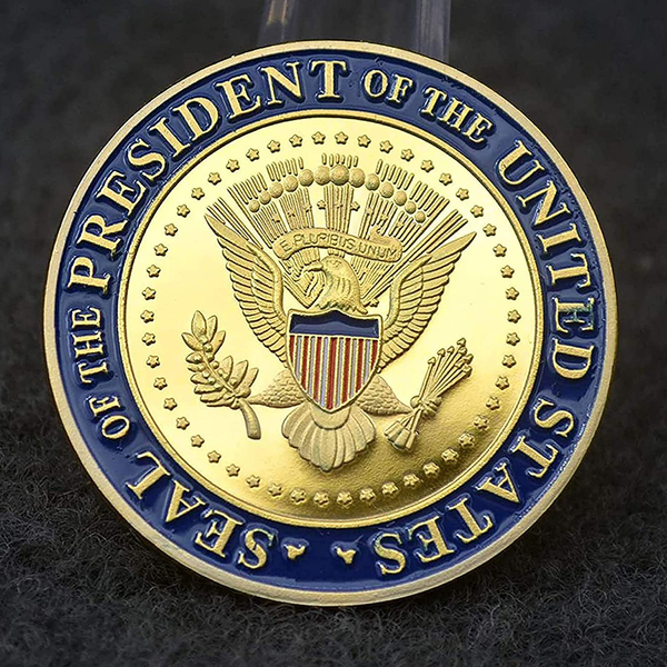 Custom Election Support Items Making Military President of The United States Engraved Coins Presidential Unique Cool Challenge Coin