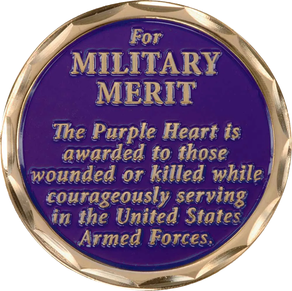 Purple Heart Challenge Coin