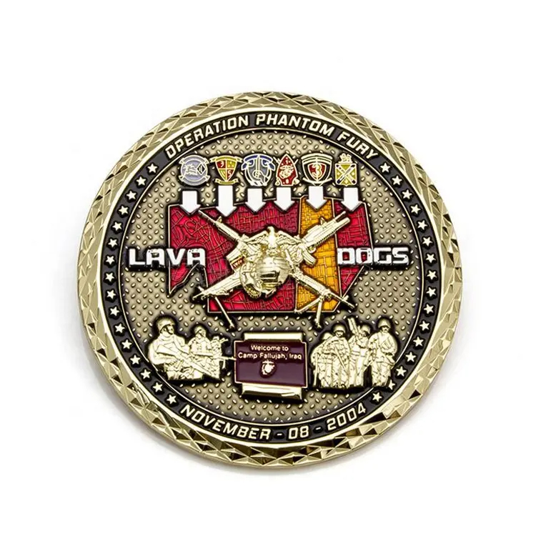 Hot sale custom 3D bronze personalized challenge coin commandant coin