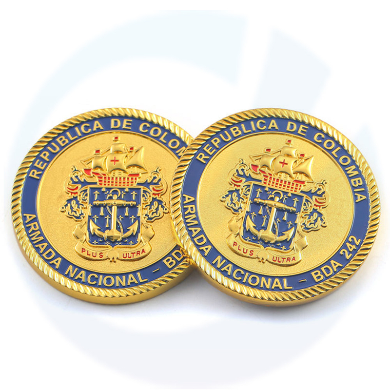 Colombian Armed Republic Navy Surface Fleet Military Challenge Coin