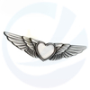Personalized Design Custom Made Decorative Enamel Metal Safety Security Pilot Wing Pin Badge