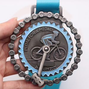 Manufacture Custom Creative Design Medal Bicycle Customised Race Bike Game Medal