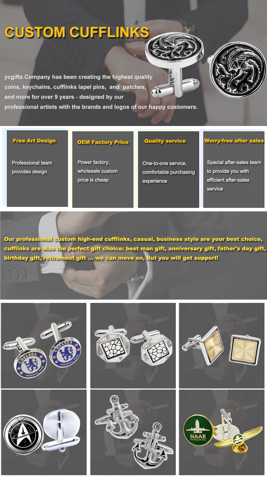 China-Factory-Wholesale-Custom-Fashion-Metal-Men-prime-S-Masonic-Cuff-Links-Tie-Clip-Gold-Blank-Luxu