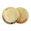 Manufacture Challenge Coin 24K Gold Plating Custom Commemorative Coin Metal Souvenir Gift Challenge Coins