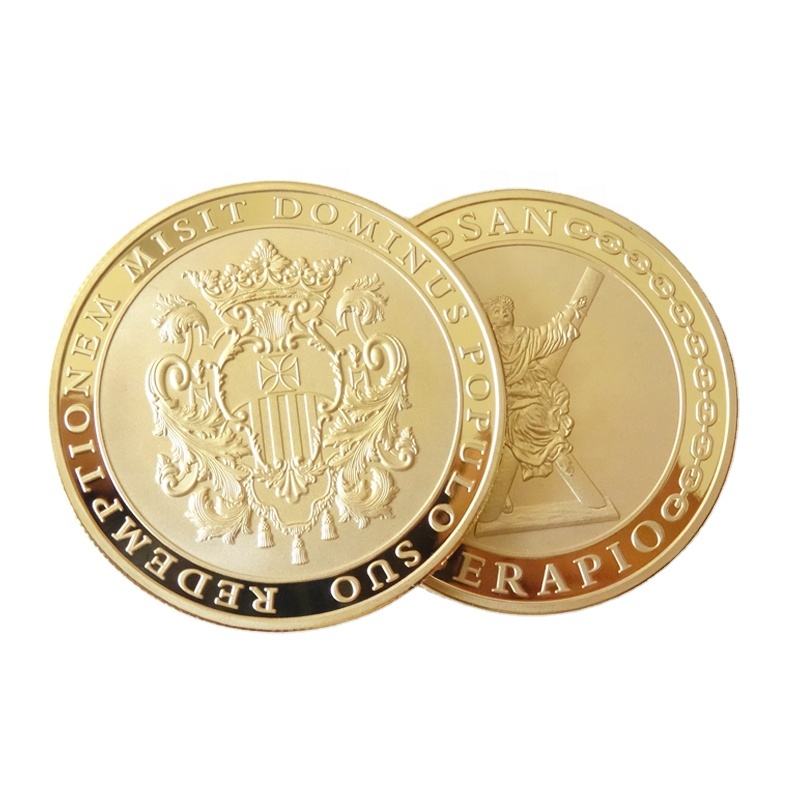 Manufacture Challenge Coin 24K Gold Plating Custom Commemorative Coin Metal Souvenir Gift Challenge Coins