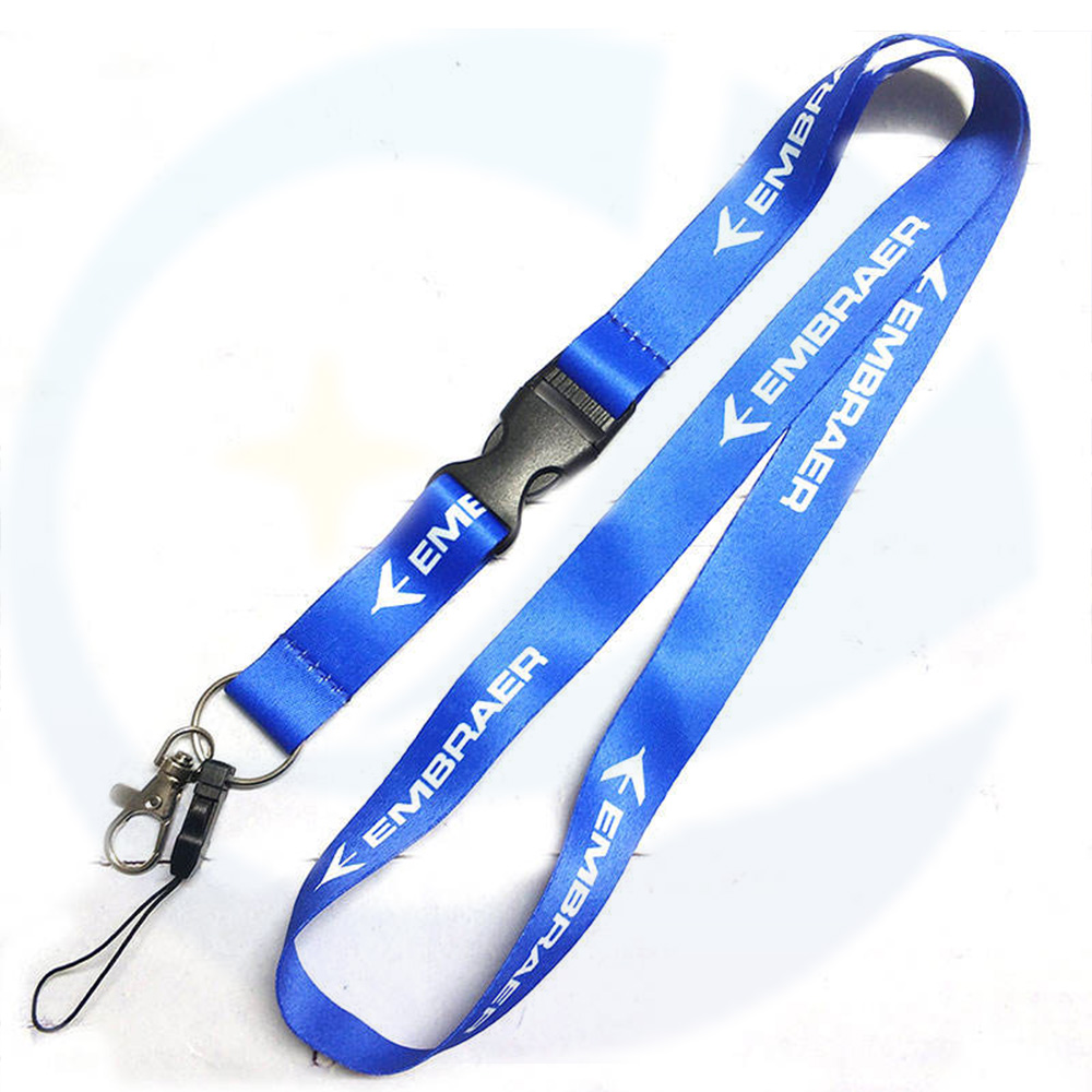 Custom Logo Printed Sustainable Airline Airbus Neck Strap Aviation Airplane Airlines UAE Emirates Lanyard