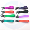 Custom logo printed sublimation strap wrist keychain lanyard short polyester key chain lanyards