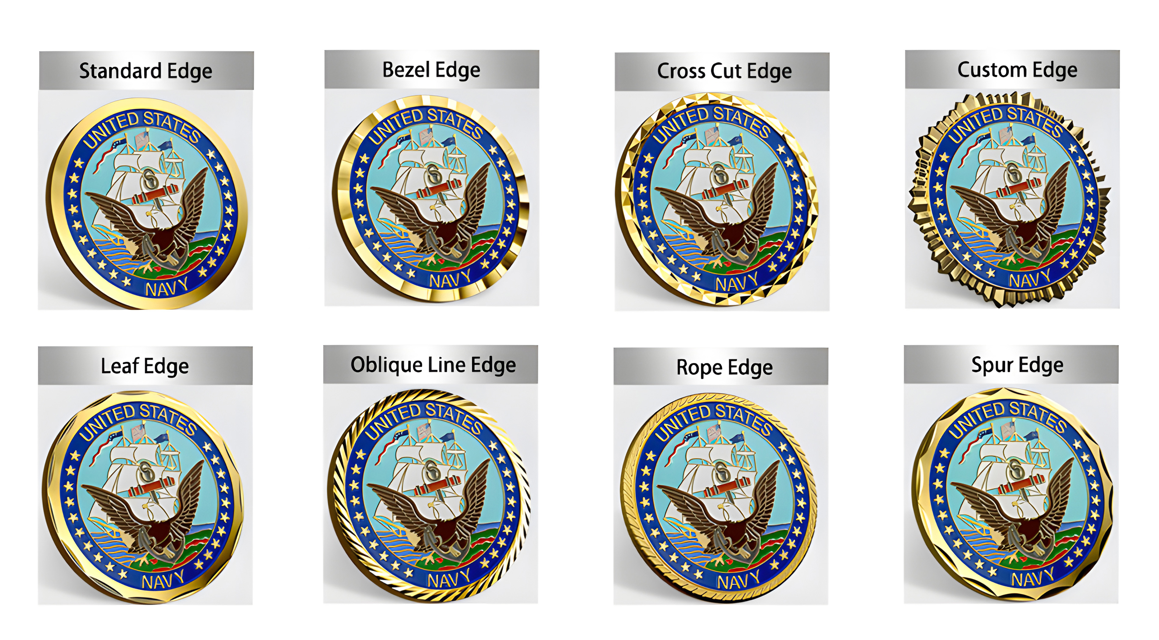 Edge for Challenge Coins