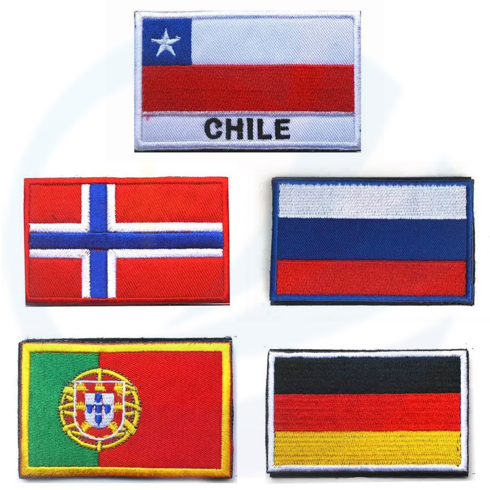 Chile Flag Patches