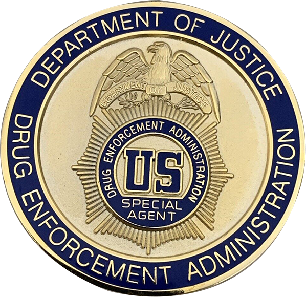 Custom Coin Makers Funny Awesome Unique Personalized Police U. S. Drug Enforcement Administration (DEA) Correctional Officer Challenge Coin