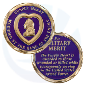 Purple Heart Challenge Coin
