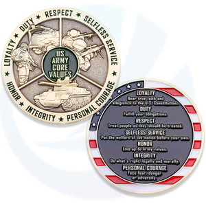 Army Core Values Challenge Coin - United States Army Challenge Coin - Amazing US Army Military Coin - Designed by Military Veterans armed forces challenge coins