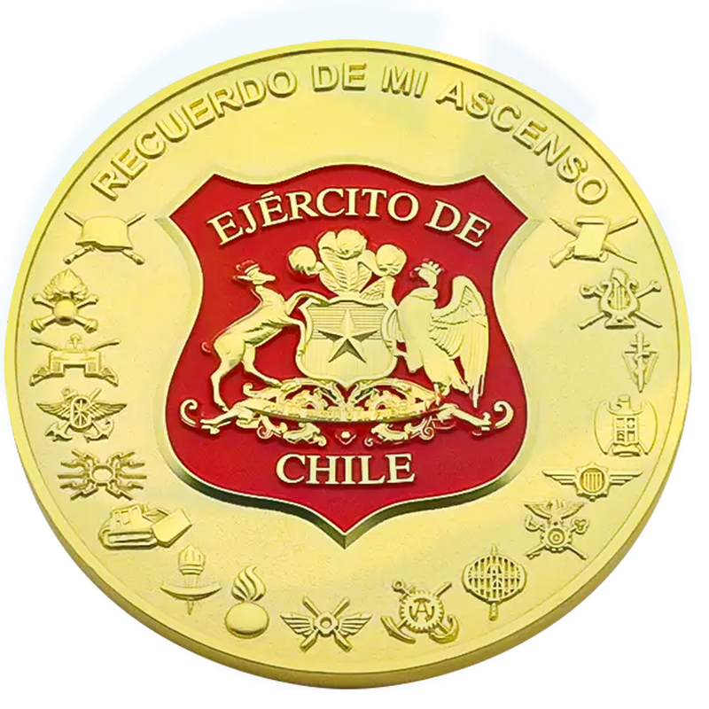 Factory Wholesale Bulk Cheap Custom 3d Blank chile Coin Chilean Airforce Challenge Coins