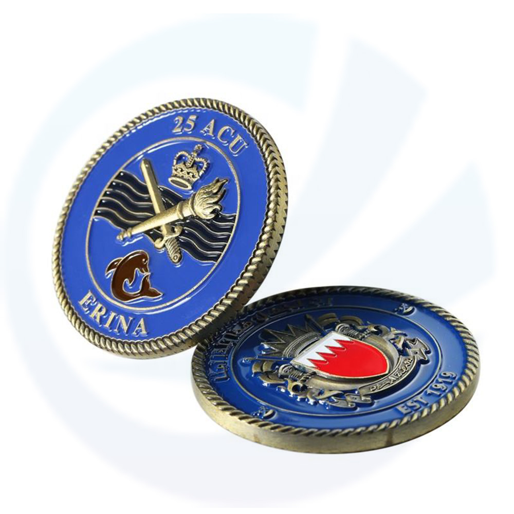 Saudi Arabia Bahrain Country Flag Military Metal Challenge Coin