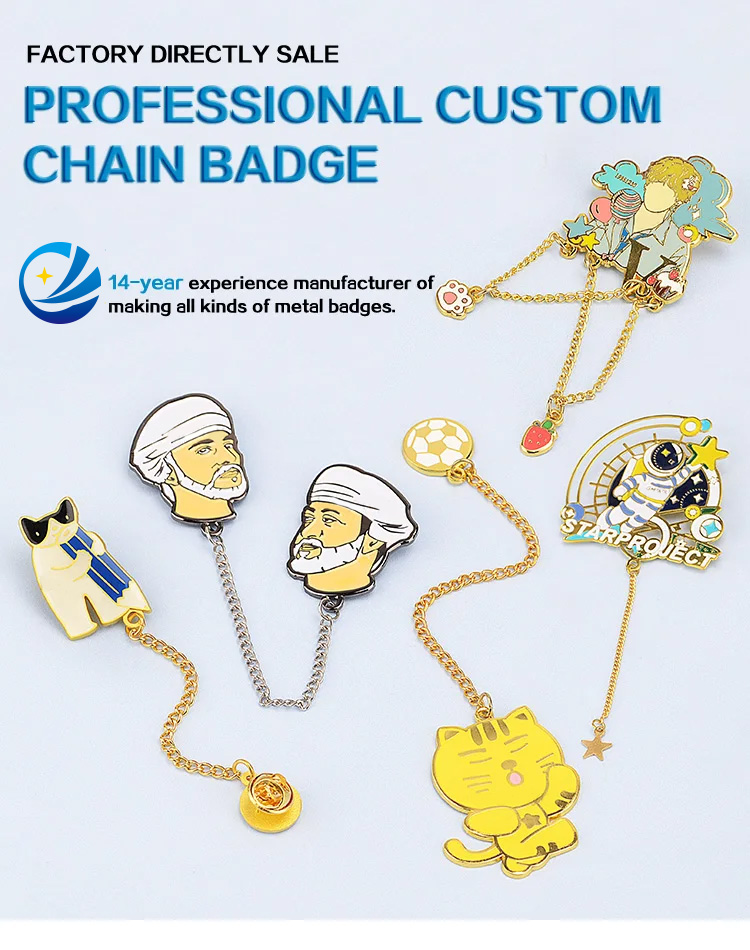 Chain Lapel Pins