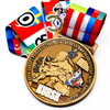 Hot Sale Custom Zinc Alloy Cut Effect Ice Hockey Old Sport Medal