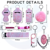 Neoprene Women Self Defense Keychain Accessories Anti-wolf Personal Security Self-defense Keychain Set
