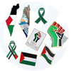 Free Gold Plating Brooch palestine Flag pin map Design Enamel palestine pin badge