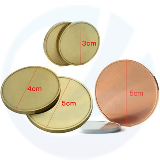 Custom logo gold silver copper solid brass metal 30mm 40mm 50mm challenge brass blank coin for fiber laser engraving