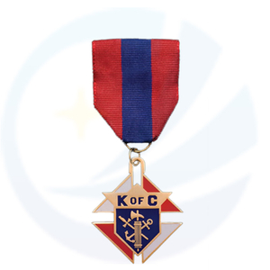 Custom Zinc Alloy Philippine Mason Out Knights of Columbus Badge Medal 