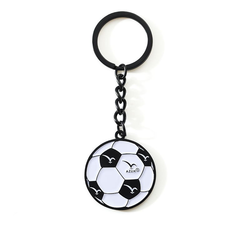 Customized Soccer T Shirt Metal Keychain for Gift