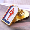 No MOQ Gold Plated Metal Brooch Pin Customized Hat Pin Soft Enamel Sport Dance Graduation Enamel Pins Custom
