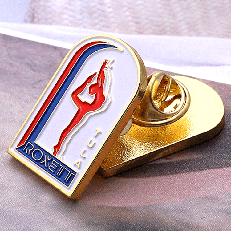 No MOQ Gold Plated Metal Brooch Pin Customized Hat Pin Soft Enamel Sport Dance Graduation Enamel Pins Custom