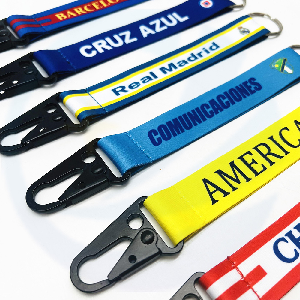Lanyards Manufacturer Wholesale Personalized Sublimation Polyester Custom Short Keychain Custom Lanyard