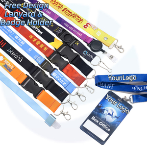 Manufacturer Custom Promotional Logo Lanyard with Neck Sublimation Printing Polyester Lanyards for ID Card Badge