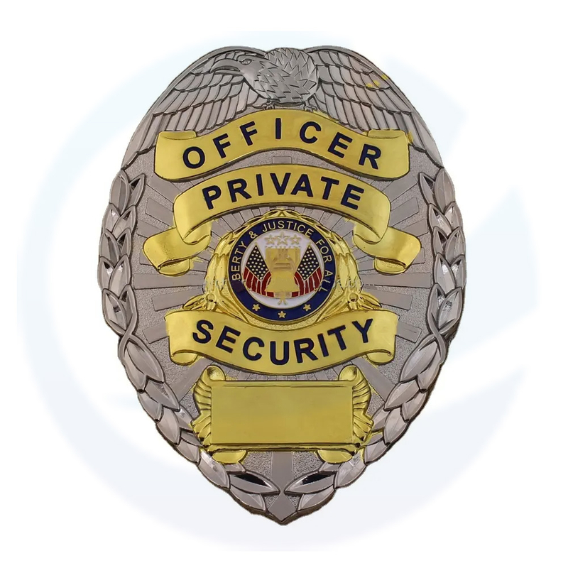 Custom Printed 3D Pvc Id Lanyard Promotional Gift Metal Soft Enamel Security Officer Badge Badge Lapel Pin