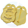 Customized custom police item factory security police officer badge Manufacturer Metal Crafts Made nypd Badge Full Gold Plating Soft Enamel Custom Lapel Pin