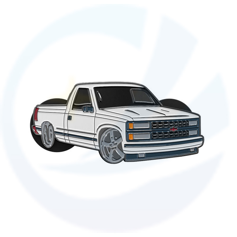 Manufacturer Customized Lapel Pins 3D Bus Pickup Truck Car Pin Badge Custom Metal Zinc Alloy 3D Soft Enamel Pins Cars