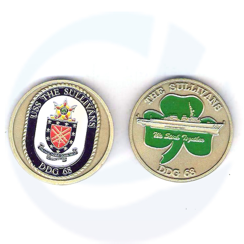 Irish Challenge Coins Clover firefighter coin