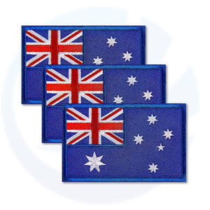 Australia Flag Embroidered Patches Australian Flags Military Emblem Patch