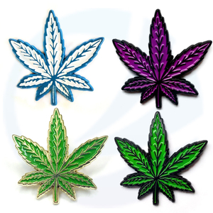 Custom Weed Leaf Pins