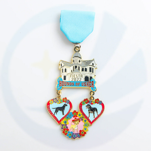 Portuguese Carnival Fiesta Badge Metal Medal 