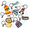 Custom Logo Promotion Designer Kawaii Cute Metal Keyring Key Holder Anime Key Ring Custom Keychains Metal Key Chains