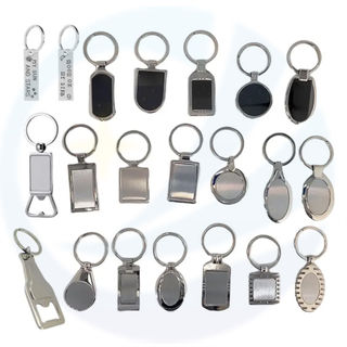 Stainless Steel Key ring Keychain Custom Sublimation Key Chain Ring Metal Keychain