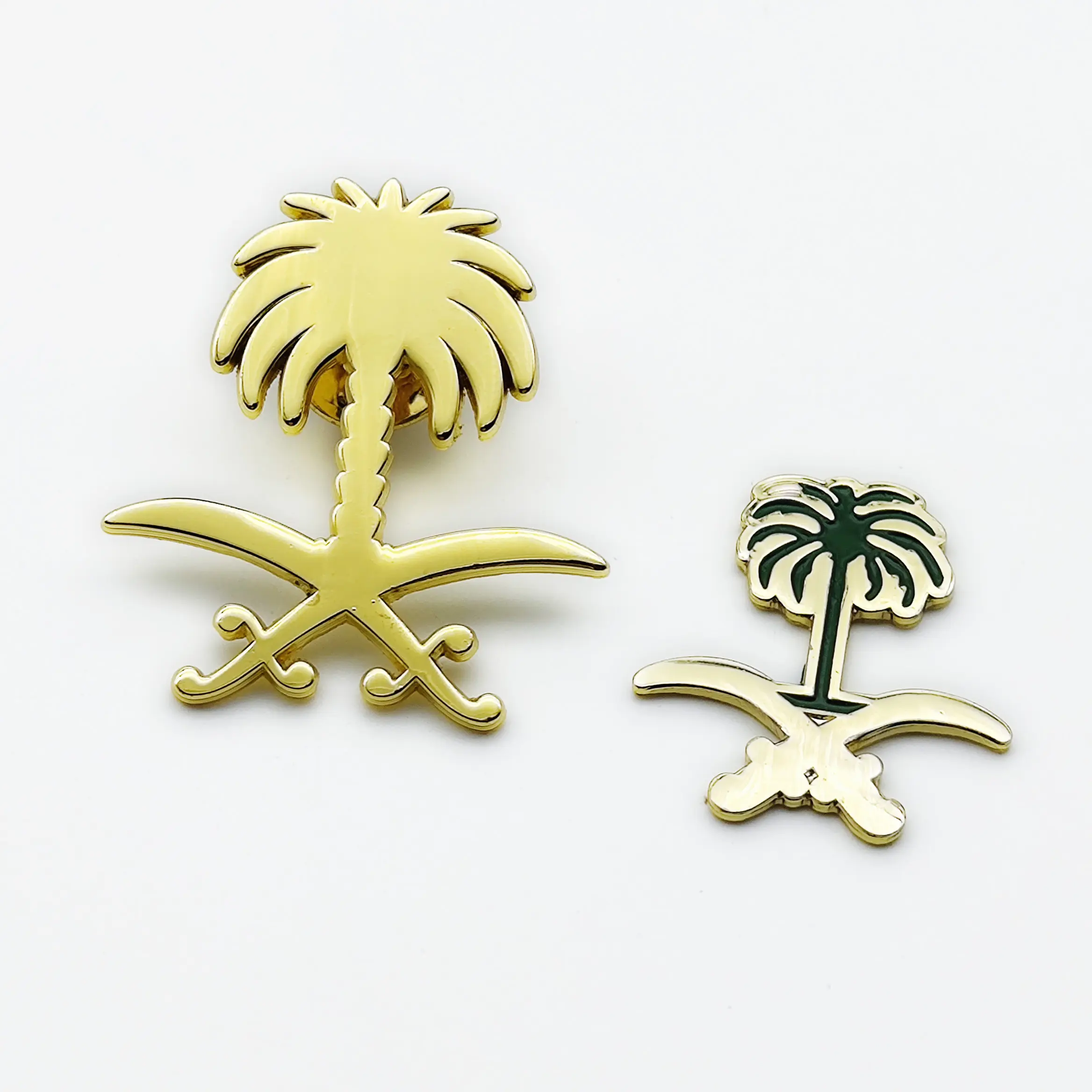 Custom Enamel Brooch Founding Day Pin Badge Saudi Arabia national day Enamel Pin
