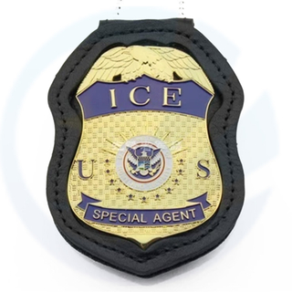 Replica police cop metal badge high quality US homeoland department ICE SPECIAL AGENT metal insignia badges